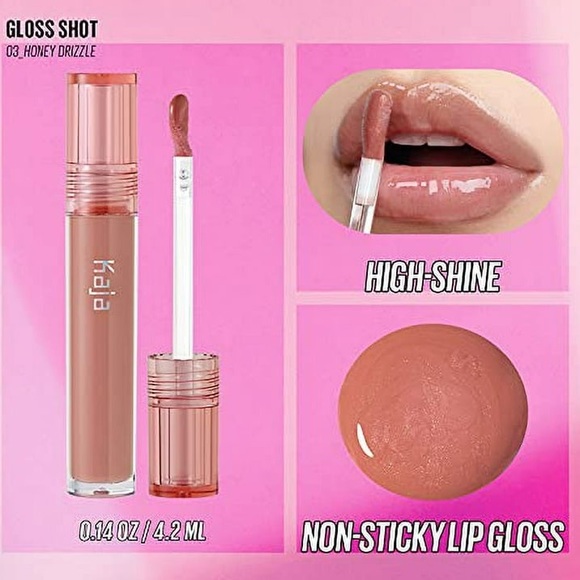 Kaja Gloss Shot in Shade 03 Honey Drizzle, 4.2 mL/0.14 Fl Oz. - Picture 7 of 16